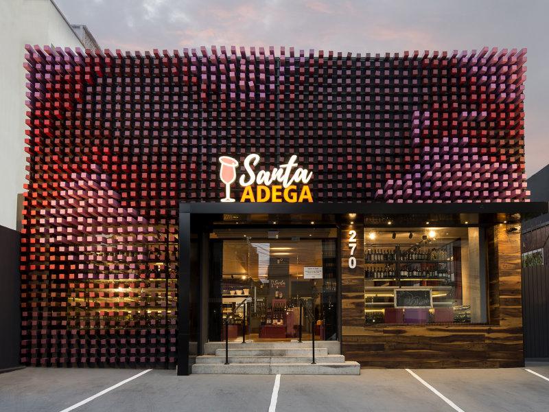 O vinho inspira a arquitetura de uma loja inusitada